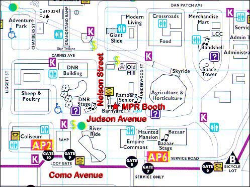 Map Of Mn State Fair Mpr Goes To The 2001 Minnesota State Fair: Directions To The Mpr Booth